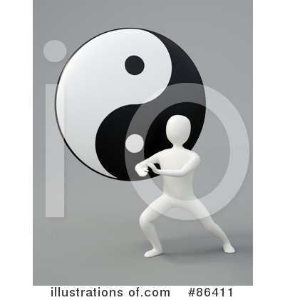 Royalty-Free (RF) Yin Yand Clipart Illustration by Mopic - Stock Sample #86411