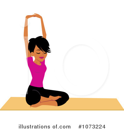 Royalty-Free (RF) Yoga Clipart Illustration by Monica - Stock Sample #1073224