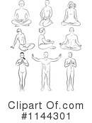Yoga Clipart #1144301 by Frisko