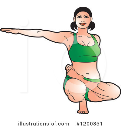 Royalty-Free (RF) Yoga Clipart Illustration by Lal Perera - Stock Sample #1200851