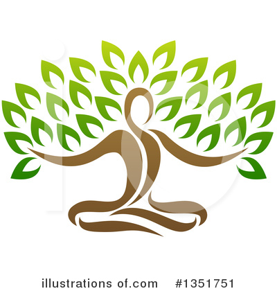 Meditating Clipart #1351751 by AtStockIllustration