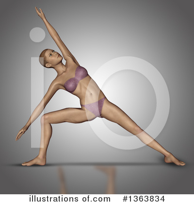 Royalty-Free (RF) Yoga Clipart Illustration by KJ Pargeter - Stock Sample #1363834