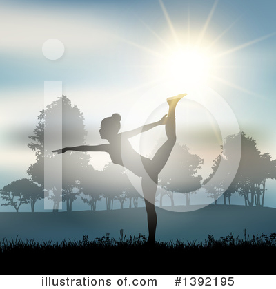 Yoga Clipart #1392195 by KJ Pargeter