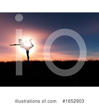 Royalty-Free (RF) Yoga Clipart Illustration by KJ Pargeter - Stock Sample #1652903