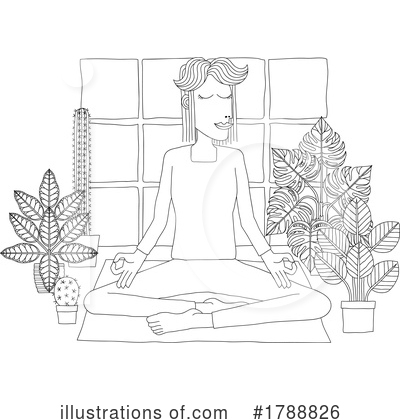 Royalty-Free (RF) Yoga Clipart Illustration by AtStockIllustration - Stock Sample #1788826