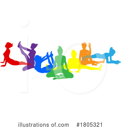Royalty-Free (RF) Yoga Clipart Illustration by AtStockIllustration - Stock Sample #1805321
