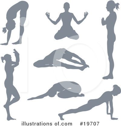 Yoga Clipart #19707 by AtStockIllustration
