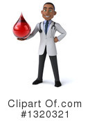 Young Black Male Doctor Clipart #1320321 by Julos