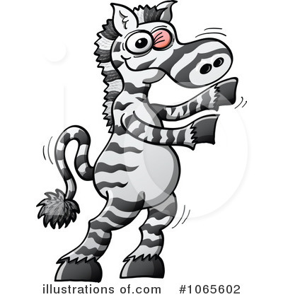 Royalty-Free (RF) Zebra Clipart Illustration by Zooco - Stock Sample #1065602