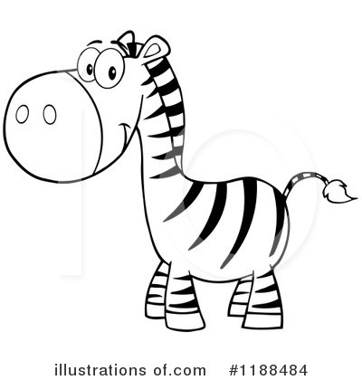 Royalty-Free (RF) Zebra Clipart Illustration by Hit Toon - Stock Sample #1188484