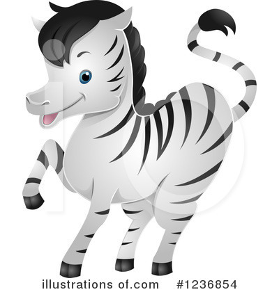 Royalty-Free (RF) Zebra Clipart Illustration by BNP Design Studio - Stock Sample #1236854