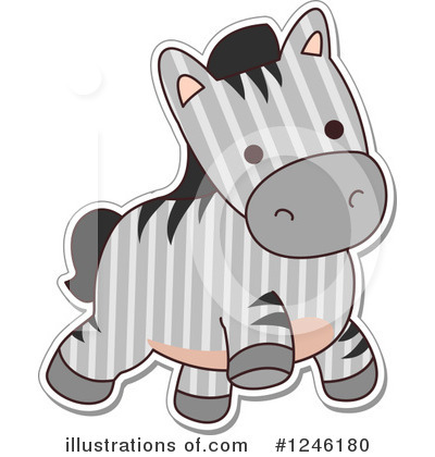 Royalty-Free (RF) Zebra Clipart Illustration by BNP Design Studio - Stock Sample #1246180