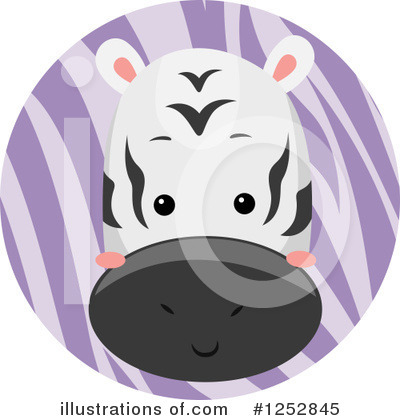 Royalty-Free (RF) Zebra Clipart Illustration by BNP Design Studio - Stock Sample #1252845