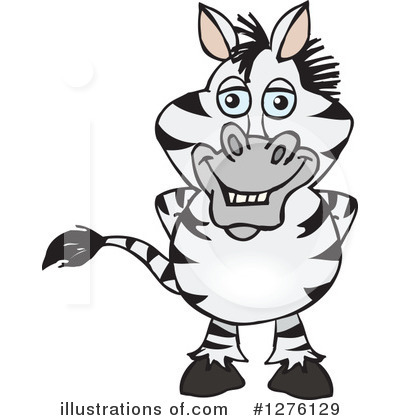 Royalty-Free (RF) Zebra Clipart Illustration by Dennis Holmes Designs - Stock Sample #1276129