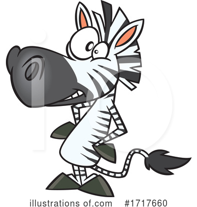 Royalty-Free (RF) Zebra Clipart Illustration by toonaday - Stock Sample #1717660