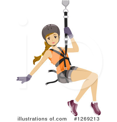 Royalty-Free (RF) Ziplining Clipart Illustration by BNP Design Studio - Stock Sample #1269213