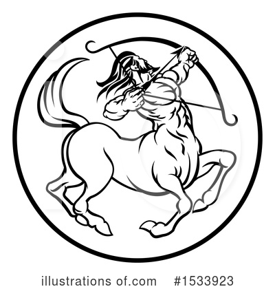 Sagittarius Clipart #1533923 by AtStockIllustration