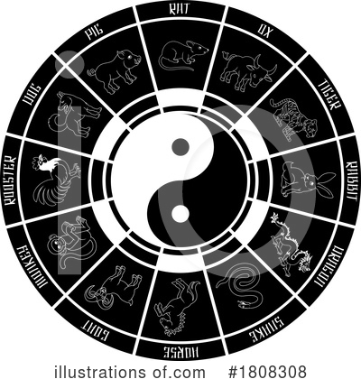 Chinese Zodiac Clipart #1808308 by AtStockIllustration