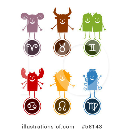 Royalty-Free (RF) Zodiac Clipart Illustration by NL shop - Stock Sample #58143