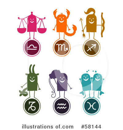 Royalty-Free (RF) Zodiac Clipart Illustration by NL shop - Stock Sample #58144