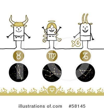 Royalty-Free (RF) Zodiac Clipart Illustration by NL shop - Stock Sample #58145