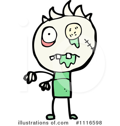 Royalty-Free (RF) Zombie Clipart Illustration by lineartestpilot - Stock Sample #1116598