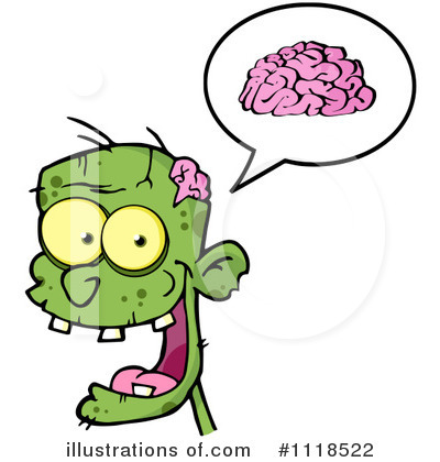 Royalty-Free (RF) Zombie Clipart Illustration by Hit Toon - Stock Sample #1118522
