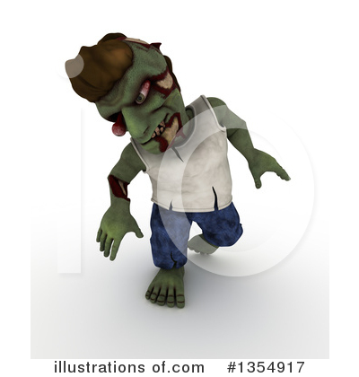 Royalty-Free (RF) Zombie Clipart Illustration by KJ Pargeter - Stock Sample #1354917