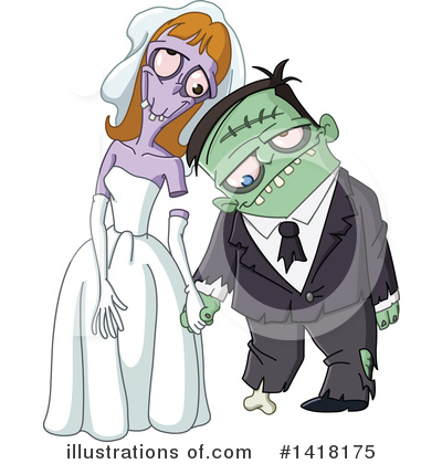 Royalty-Free (RF) Zombie Clipart Illustration by yayayoyo - Stock Sample #1418175