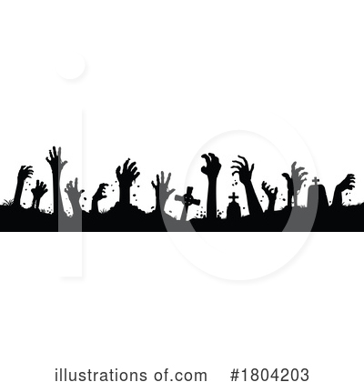 Zombies Clipart #1804203 by Vector Tradition SM